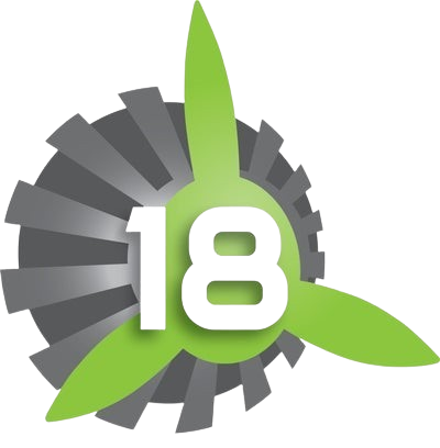 Elegant 18th Anniversary Logo Template